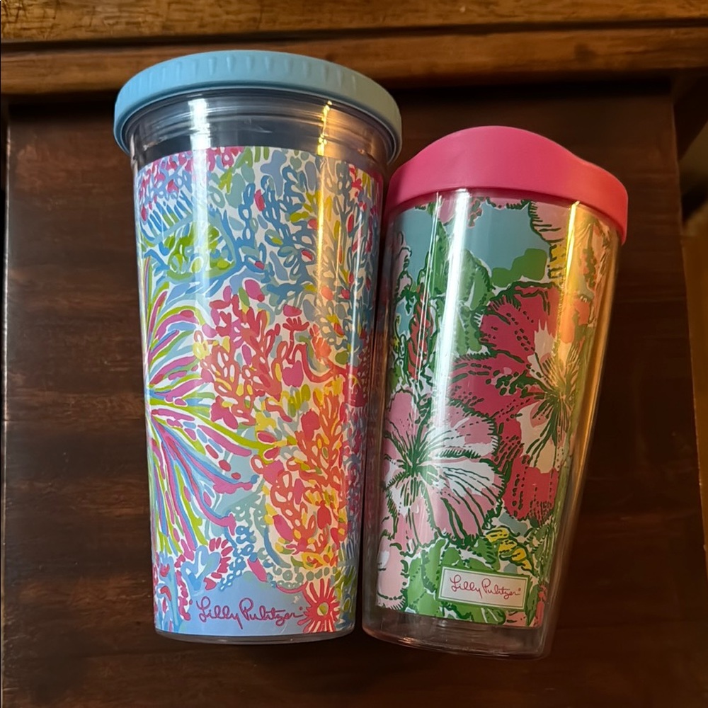 Lilly Pulitzer Colorful Floral Tumblers